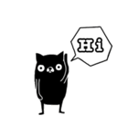 黒猫の日常よく使うスタンプ（個別スタンプ：19）