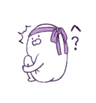 ラベンダー担当のあざらしさん（個別スタンプ：2）