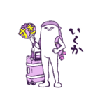 ラベンダー担当のあざらしさん（個別スタンプ：3）
