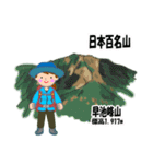 日本百名山 登山女子 東北0123b（個別スタンプ：9）