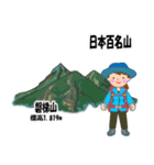 日本百名山 登山女子 東北0123b（個別スタンプ：25）