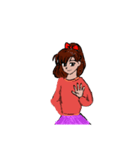 女子こ（個別スタンプ：1）