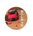 羊毛フェルトのミニカースタンプ（個別スタンプ：7）