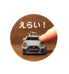 羊毛フェルトのミニカースタンプ（個別スタンプ：13）