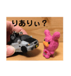 羊毛フェルトのミニカースタンプ（個別スタンプ：15）