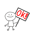 私が棒人間。（個別スタンプ：6）