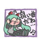 つぶらな瞳の初音ミクスタンプ（個別スタンプ：12）