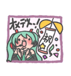 つぶらな瞳の初音ミクスタンプ（個別スタンプ：22）