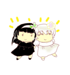 躁鬱な黒百合姫と白薔薇姫（個別スタンプ：32）