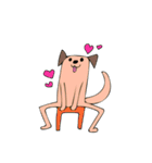 二足歩行犬（個別スタンプ：27）