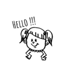アシメ前髪girl♡姉妹（個別スタンプ：1）