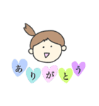 女の子とうさぎと釣り（個別スタンプ：4）