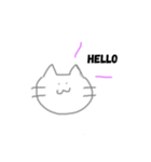 ゆるゆるほんわかネコちゃん（個別スタンプ：1）