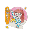 めがねガール2（個別スタンプ：2）