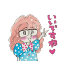 めがねガール2（個別スタンプ：7）