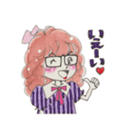 めがねガール2（個別スタンプ：24）