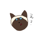 使えるシャム猫スタンプ（個別スタンプ：22）