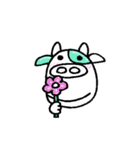 緑のうしくん（個別スタンプ：2）