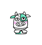 緑のうしくん（個別スタンプ：10）