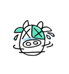 緑のうしくん（個別スタンプ：16）