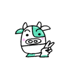 緑のうしくん（個別スタンプ：18）