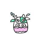緑のうしくん（個別スタンプ：22）