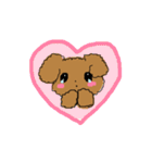 でか文字！敬語！丁寧！＊もふもふ犬❤️（個別スタンプ：36）
