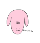 でこの広いうさぎ、でこ恵です。（個別スタンプ：2）
