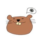 前向けビーバー！（個別スタンプ：4）