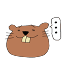前向けビーバー！（個別スタンプ：5）