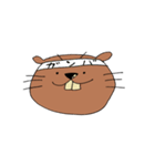 前向けビーバー！（個別スタンプ：8）