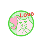 丸の中の動物たち（個別スタンプ：6）