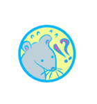 丸の中の動物たち（個別スタンプ：13）
