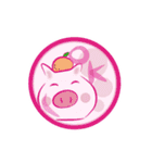 丸の中の動物たち（個別スタンプ：16）