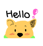 犬のぷるたくん(English)（個別スタンプ：1）