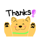 犬のぷるたくん(English)（個別スタンプ：4）