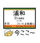 宇都宮線 気軽に今この駅だよ！からまる（個別スタンプ：5）