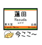 宇都宮線 気軽に今この駅だよ！からまる（個別スタンプ：10）