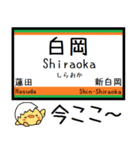 宇都宮線 気軽に今この駅だよ！からまる（個別スタンプ：11）