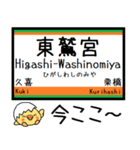 宇都宮線 気軽に今この駅だよ！からまる（個別スタンプ：14）