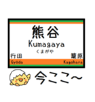 高崎線 気軽に今この駅だよ！からまる（個別スタンプ：11）