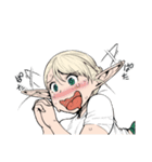 エルフさんは痩せられない。（個別スタンプ：3）