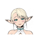 エルフさんは痩せられない。（個別スタンプ：7）