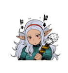エルフさんは痩せられない。（個別スタンプ：14）