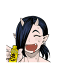 エルフさんは痩せられない。（個別スタンプ：35）