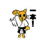 猫柔道（個別スタンプ：14）