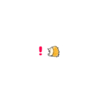 吹き出しとハリネズミ（個別スタンプ：1）