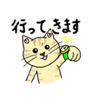 ネコのほんわかな無難なスタンプです。（個別スタンプ：30）