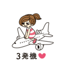 ヒコーキ女子の生活 2（個別スタンプ：4）