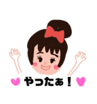 お絵描き女の子スタンプ（個別スタンプ：7）